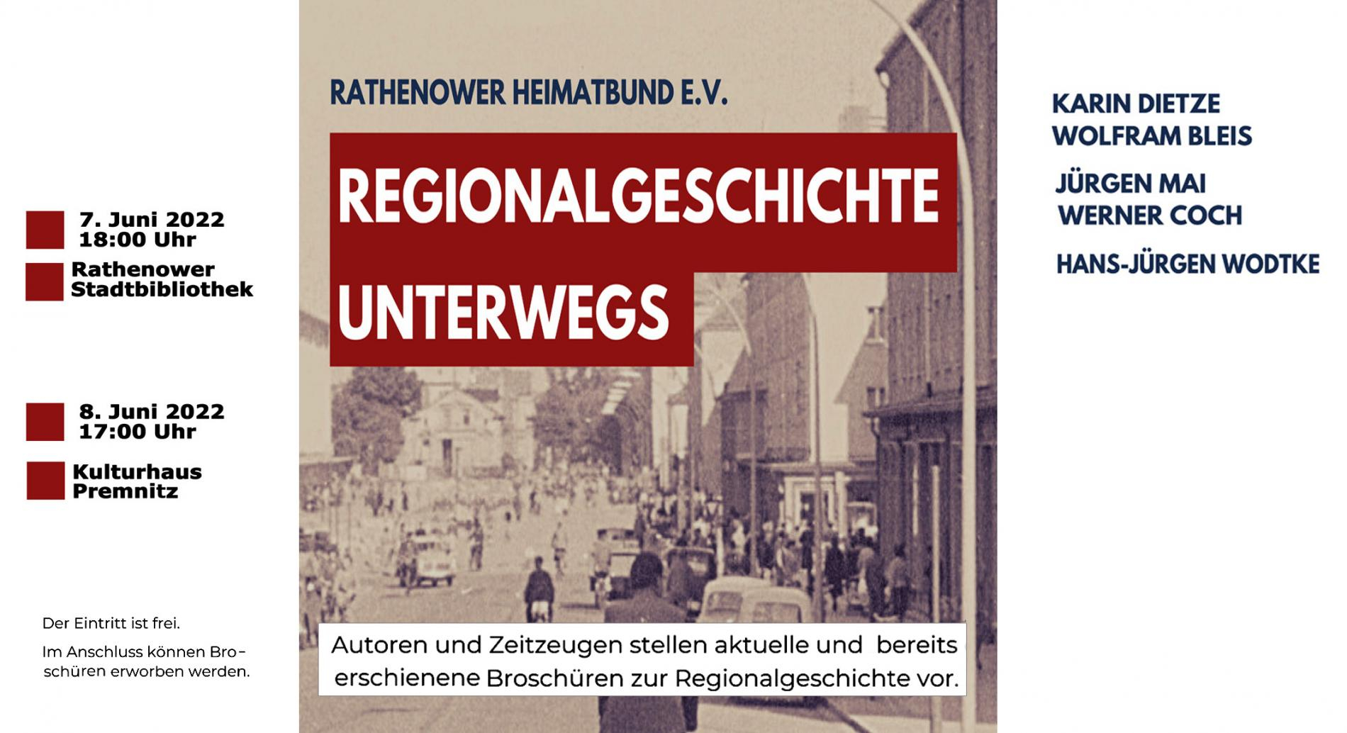 Plakat Regionalgeschichte unterwegs